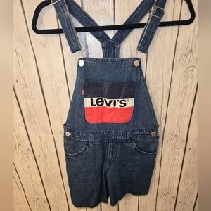Levi’s Vintage Logo Style Denim Shortall Overalls – Kids Youth 14 REG